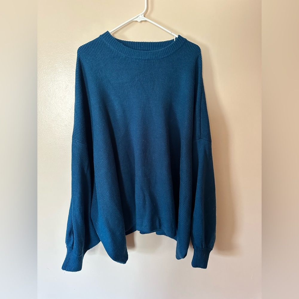 Urban Outfitters blue sweater one size balloon sleeves